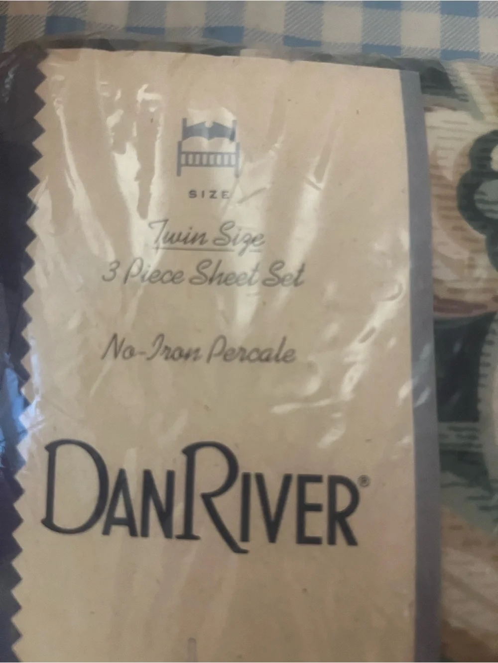 Dan River Floral Jacquard twin Sheets VTG Navy with Multi Floral Print charm